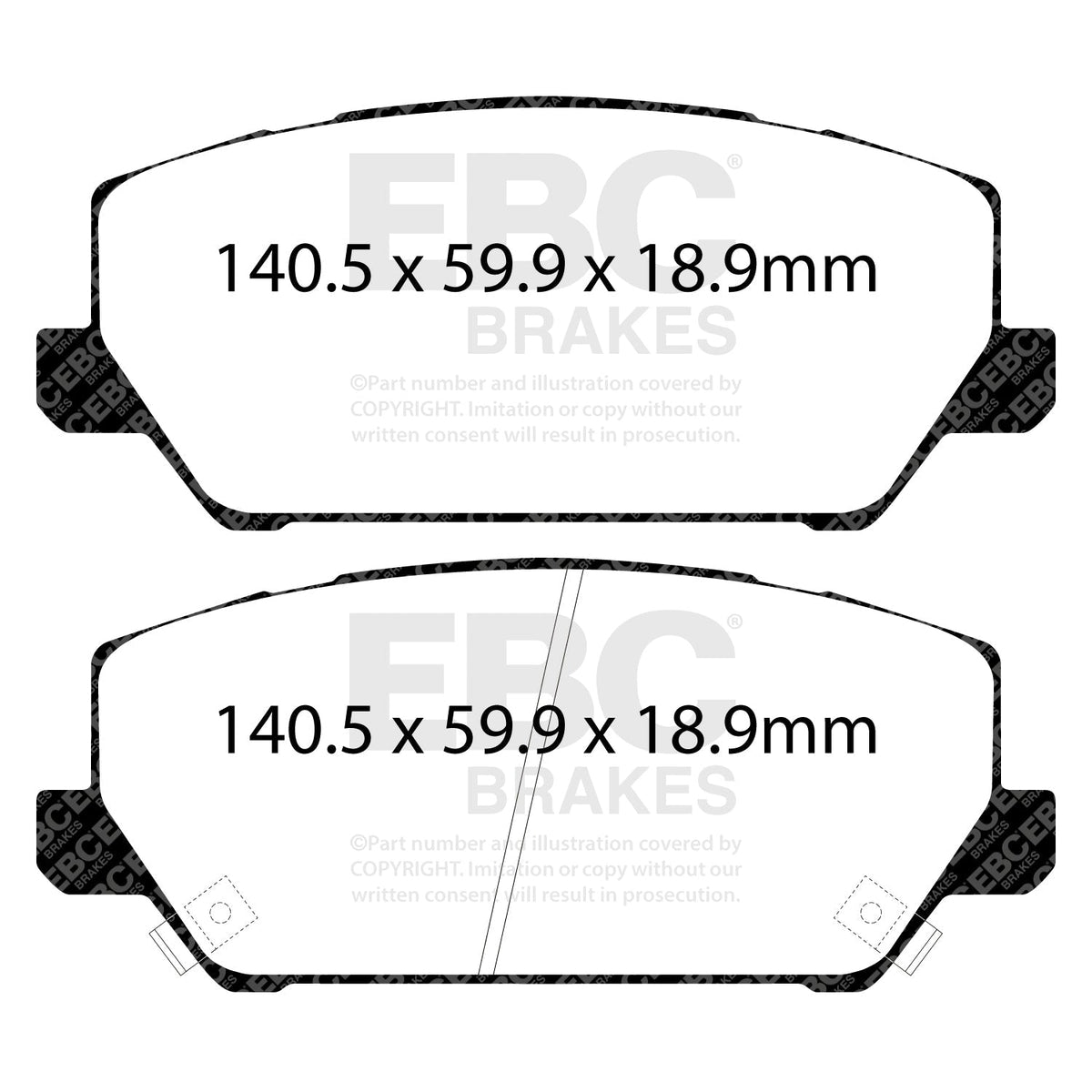 EBC RP-1 Front Brake Pads DP82343RP1 for Track Day & Fast Road Use