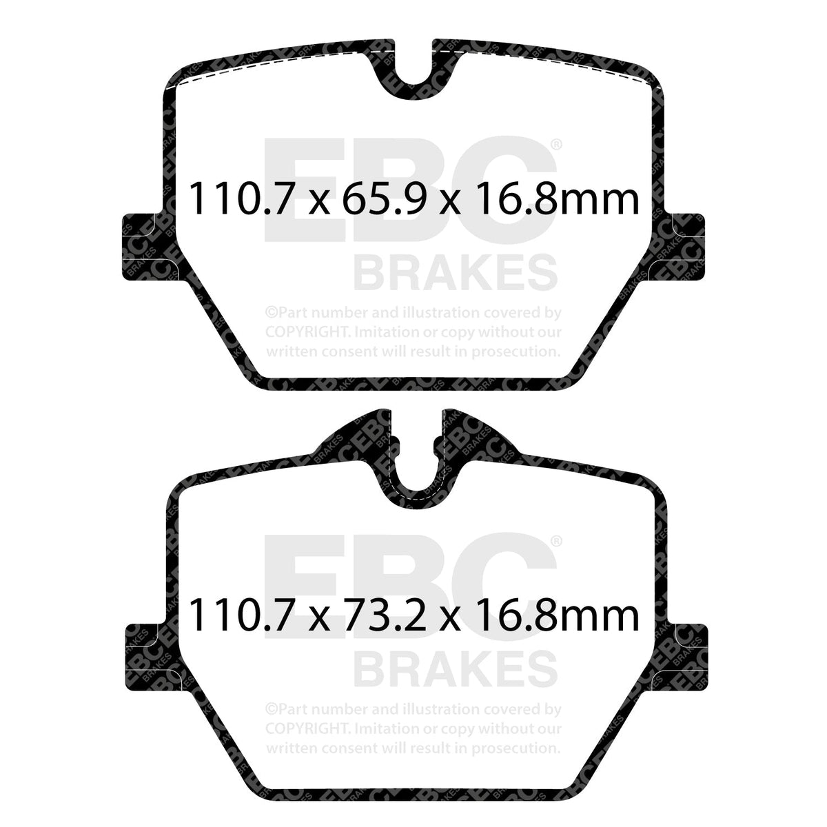 EBC RP-1 Track Brake Pads DP82415RP1 - Best Aftermarket Race Pads, Top Value Upgrade, Buy Online Today