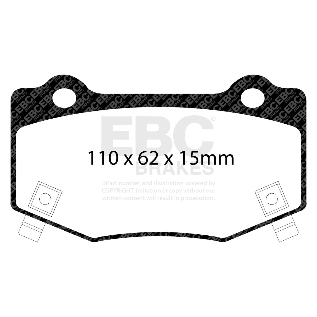 EBC RP1 DP83023RP1 Rear Brake Pads for Track Day & Fast Road Use