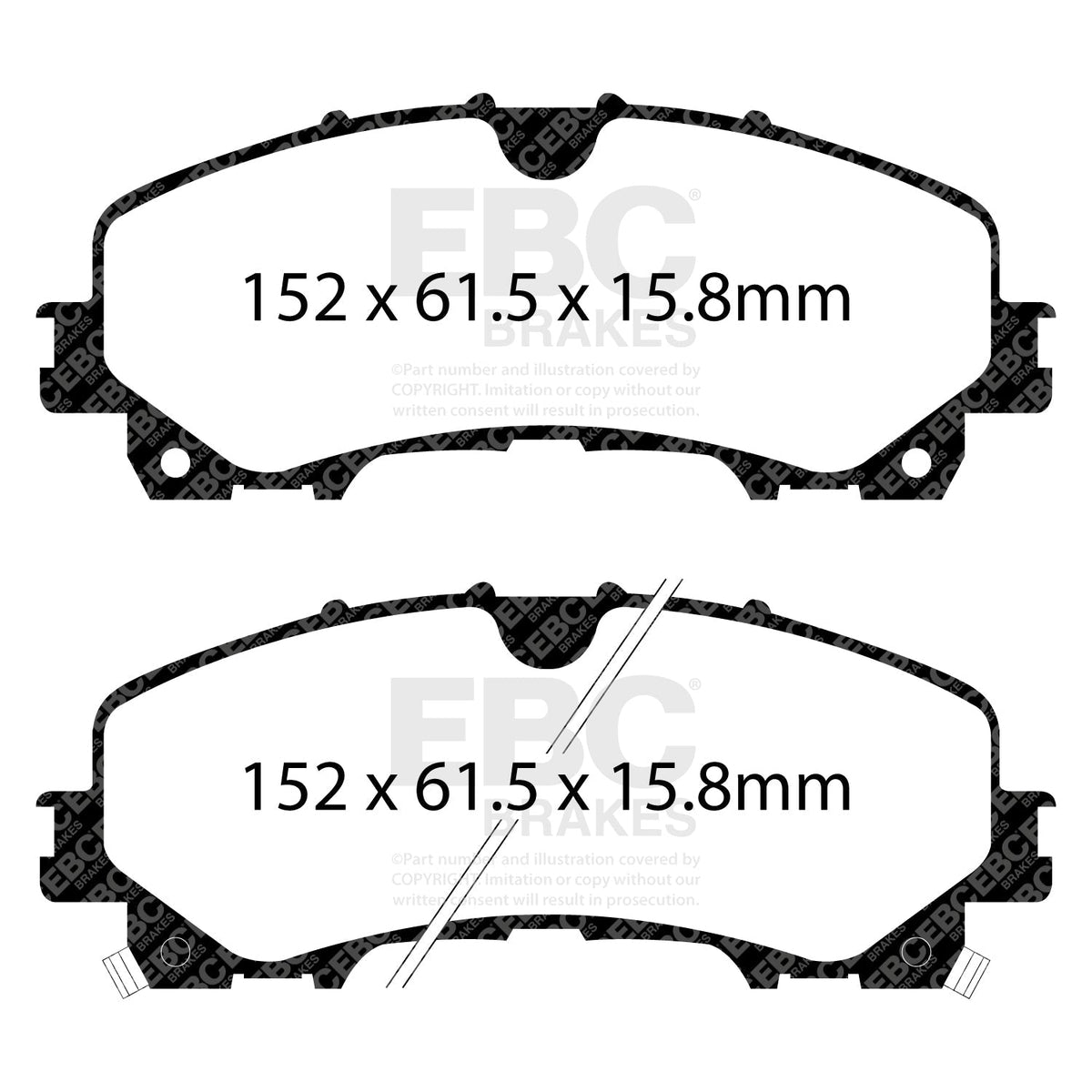 EBC PD03KF1567 Brake Pad and Disc Kit for Fast Road Use