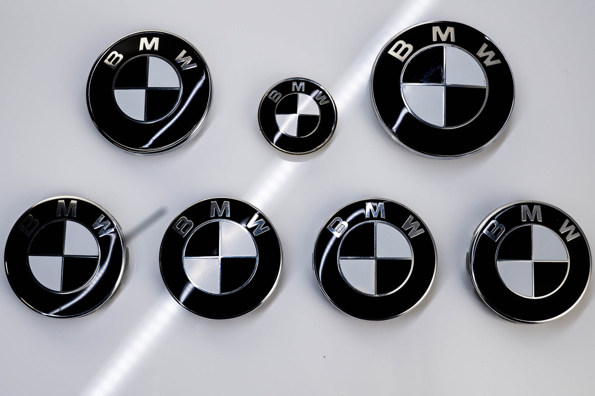 BMW E30 E36 E46 E90 F30 G20 X1-X7 Roundel Badge Overlays, Gloss Vinyl