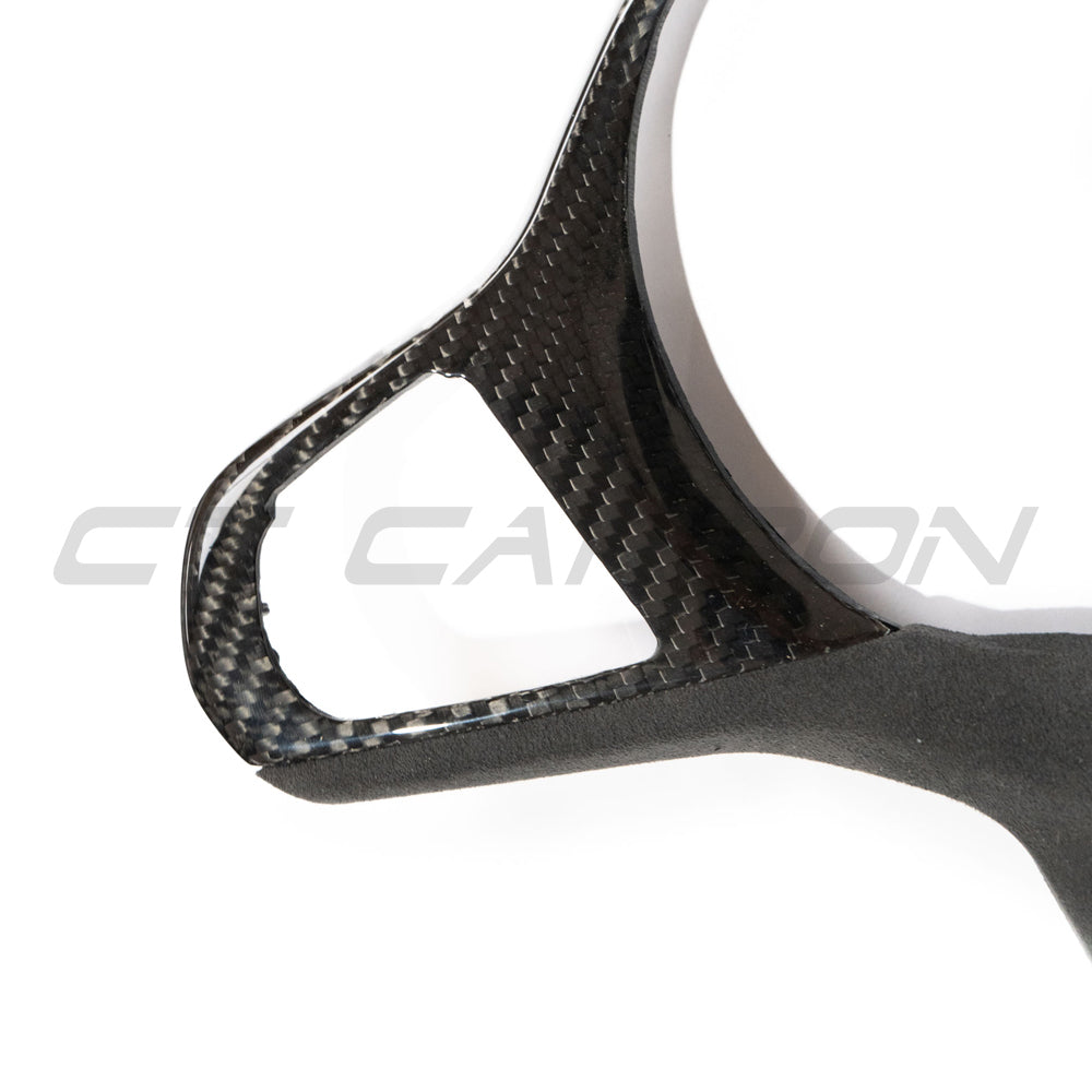 BMW G20 G21 G80 G82 G05 G06 Carbon Fibre Steering Wheel Trim with Heating + ACC Button