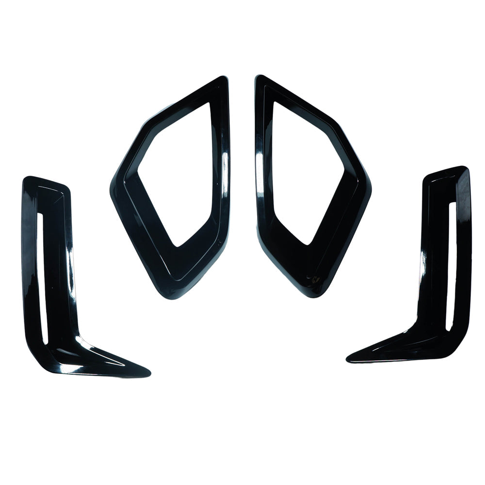 G05 X5 LCI 2024+ Gloss Black Front Bumper Trim Pack, Part No. 51119387449
