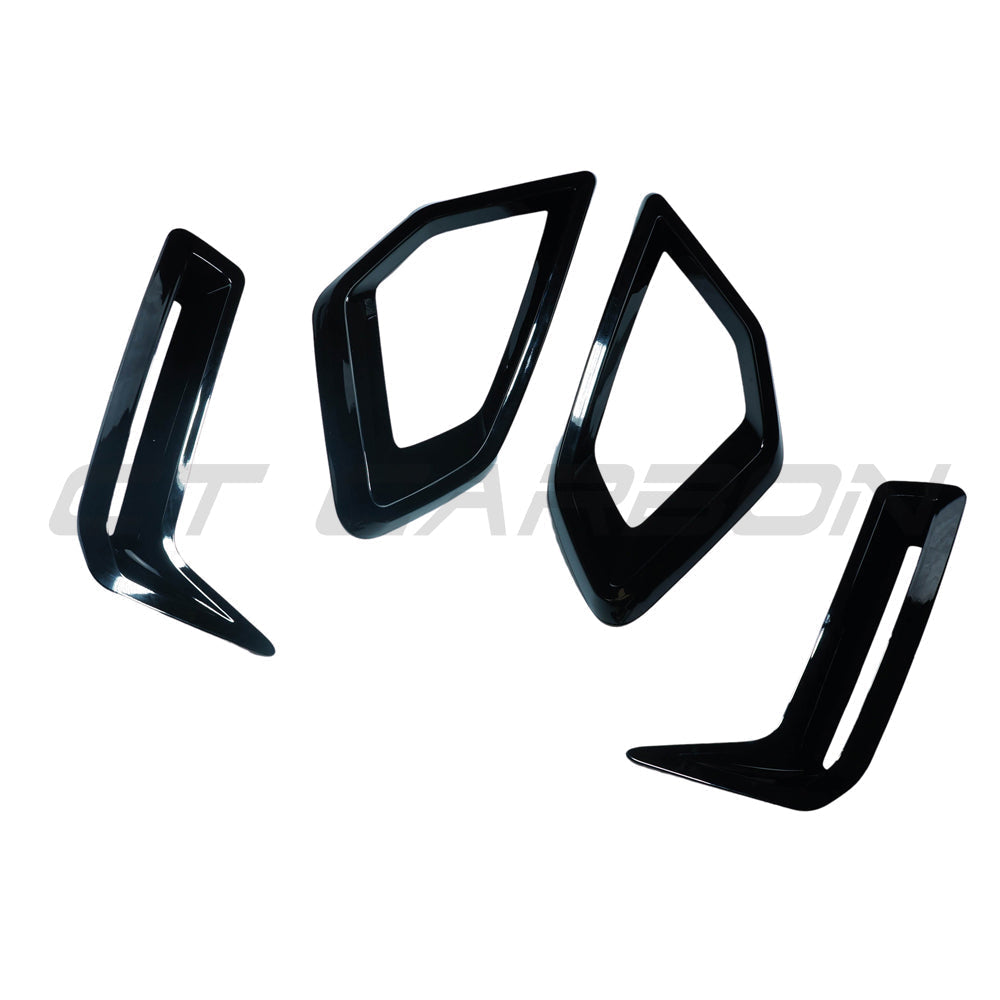 G05 X5 LCI 2024+ Gloss Black Front Bumper Trim Pack, Part No. 51119387449