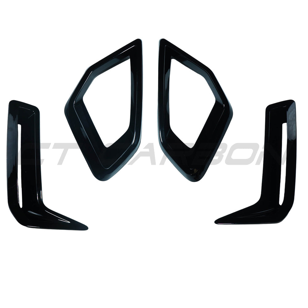 G05 X5 LCI 2024+ Gloss Black Front Bumper Trim Pack, Part No. 51119387449