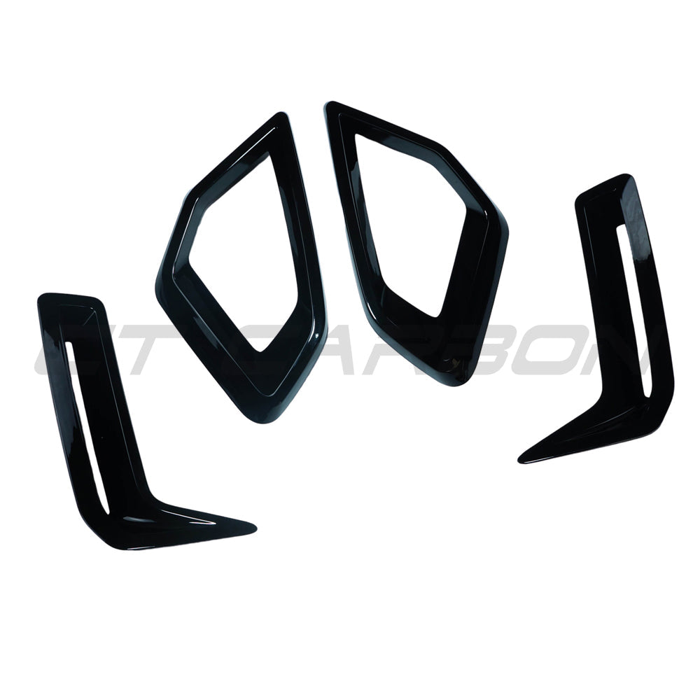 G05 X5 LCI 2024+ Gloss Black Front Bumper Trim Pack, Part No. 51119387449