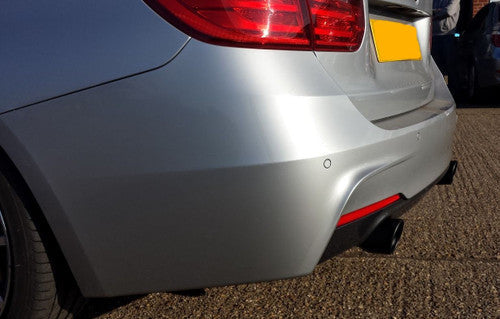 F30 F31 340i 335i AC Schnitzer Dual Sport Exhaust 90mm Black Tailpipes - Part No. 181112