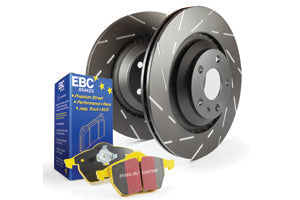 Audi 8V S3, Golf R MK7, Leon Cupra 5F front brake kit - EBC Yellowstuff & USR 340mm slotted discs PD08KF656