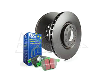 BMW E60 E61 E64 E65 Front Brake Kit - EBC Greenstuff 2000 Pads & Riveted Discs PD01KF1634 (348mm ATE)