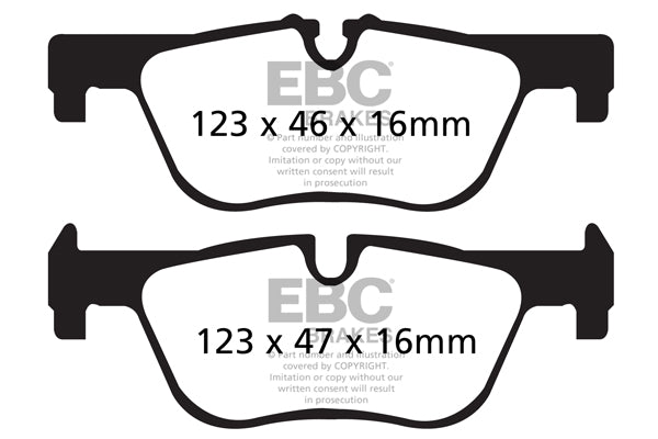 BMW F20 F21 F22 F23 F30 F31 F34 F32 F33 F36 rear brake pads DP22132