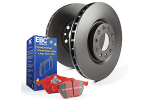 BMW F30 F31 F32 F34 F36 Front Brake Kit - EBC Redstuff 3000 Pads & 300mm Plain Discs (DP32143C + D1850, PD02KF597)