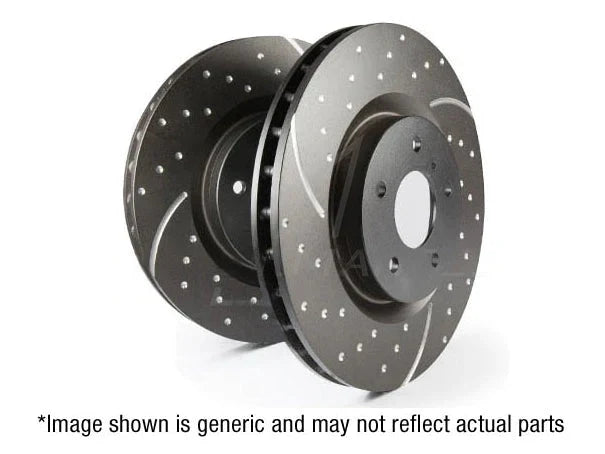 BMW F20 F30 F32 F34 F36 Rear Brake Discs GD1881 - Slotted & Dimpled, ATE Caliper Fit