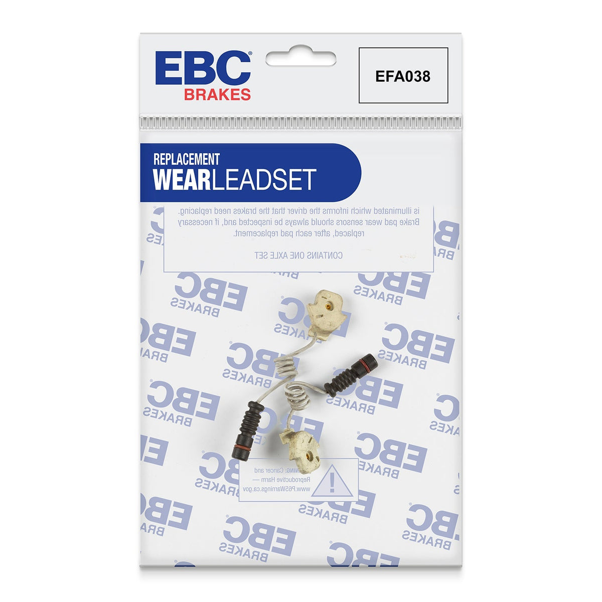 EBC EFA038 Brake Pad Wear Sensor Lead - Front or Rear Axle