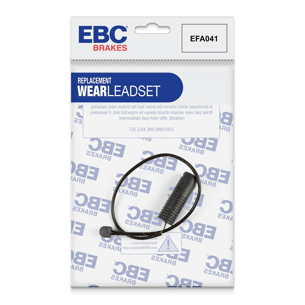 EBC EFA041 Brake Wear Sensor Lead for EBC Redstuff, Greenstuff, Ultimax Pads