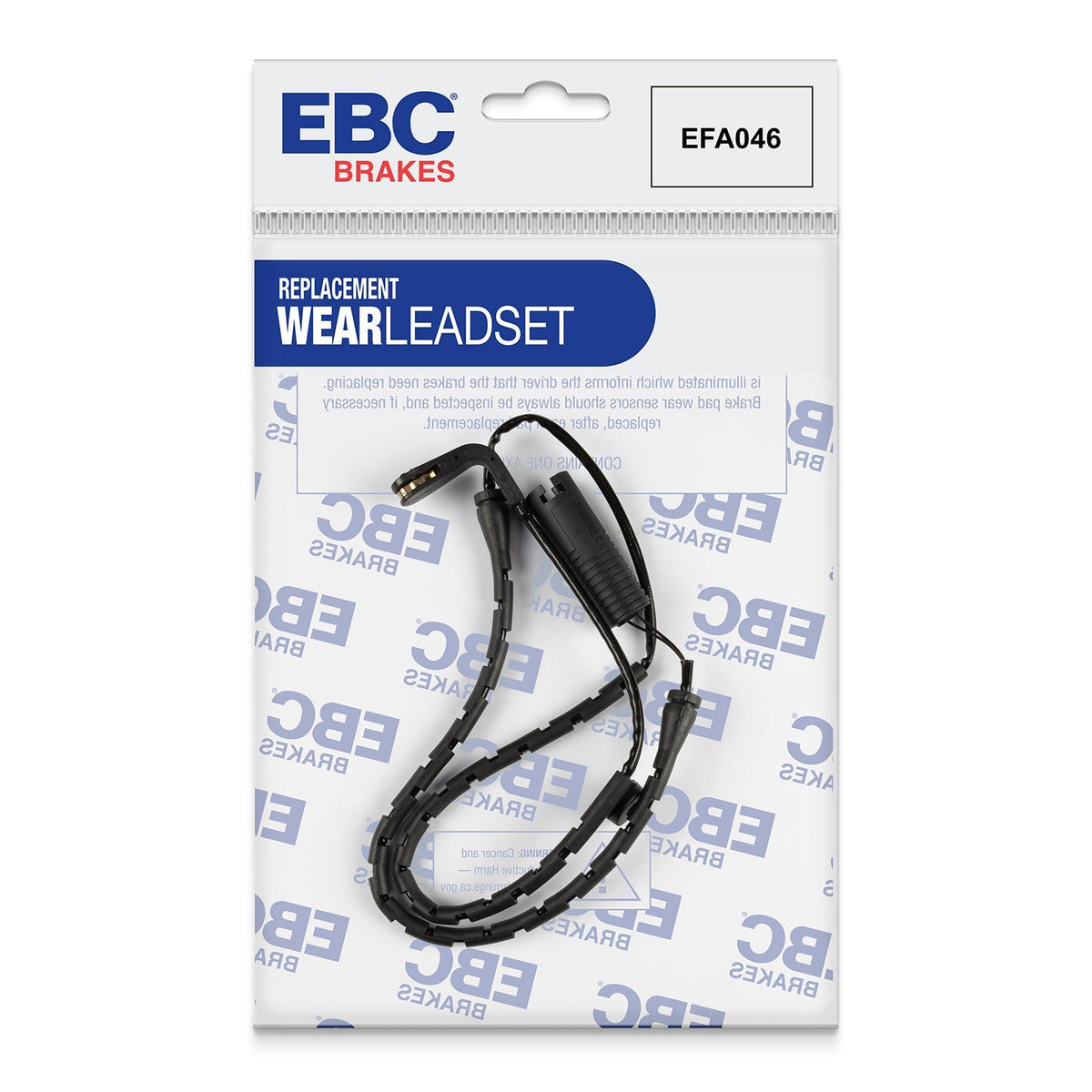 EFA046 Brake Wear Sensor Lead for EBC Pads - Fast Road & Track Day Fit