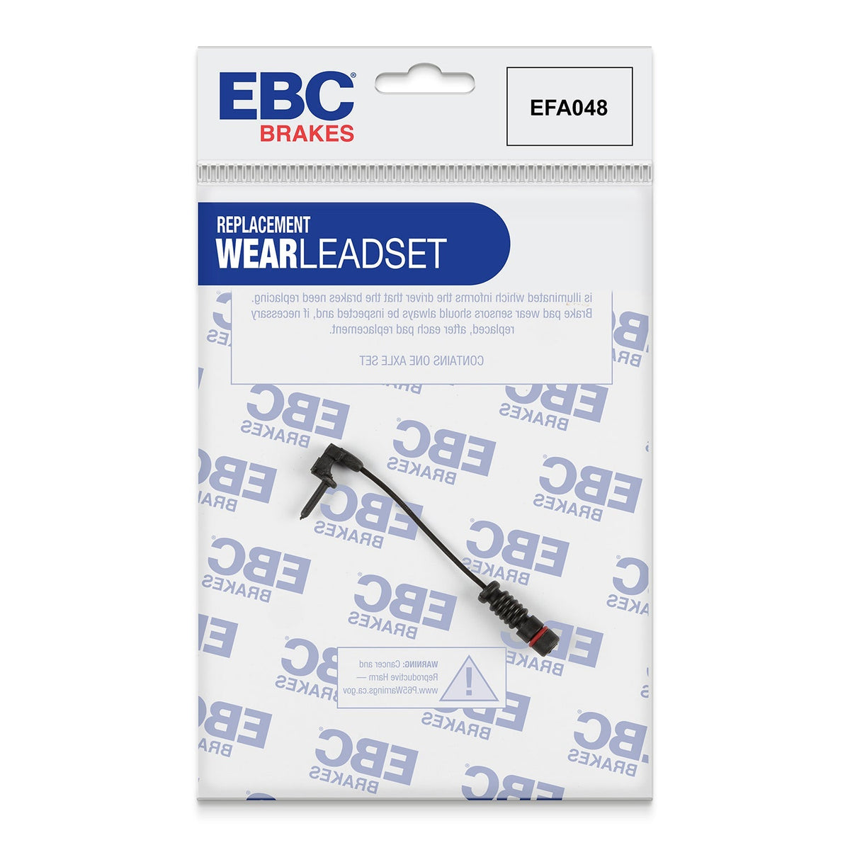 EBC Brake Wear Sensor Lead EFA048 for Greenstuff, Redstuff, Ultimax Pads