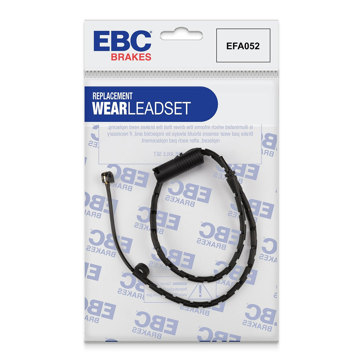 EFA052 Brake Wear Sensor Lead for EBC Redstuff, Greenstuff, Ultimax Pads