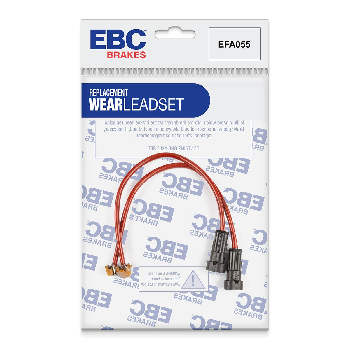 EBC Brake Wear Sensor Lead EFA055Z for Greenstuff, Yellowstuff, RP1 Pads