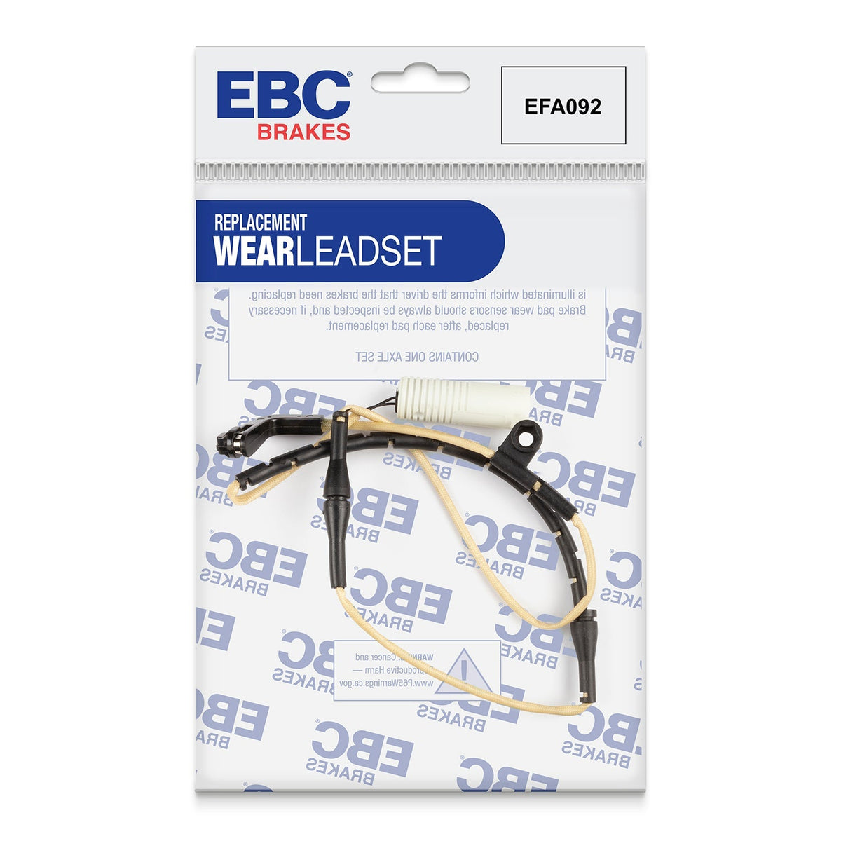 Best Aftermarket EBC Brake Wear Sensor Lead EFA092 - Top Value Upgrade for UK Fitment