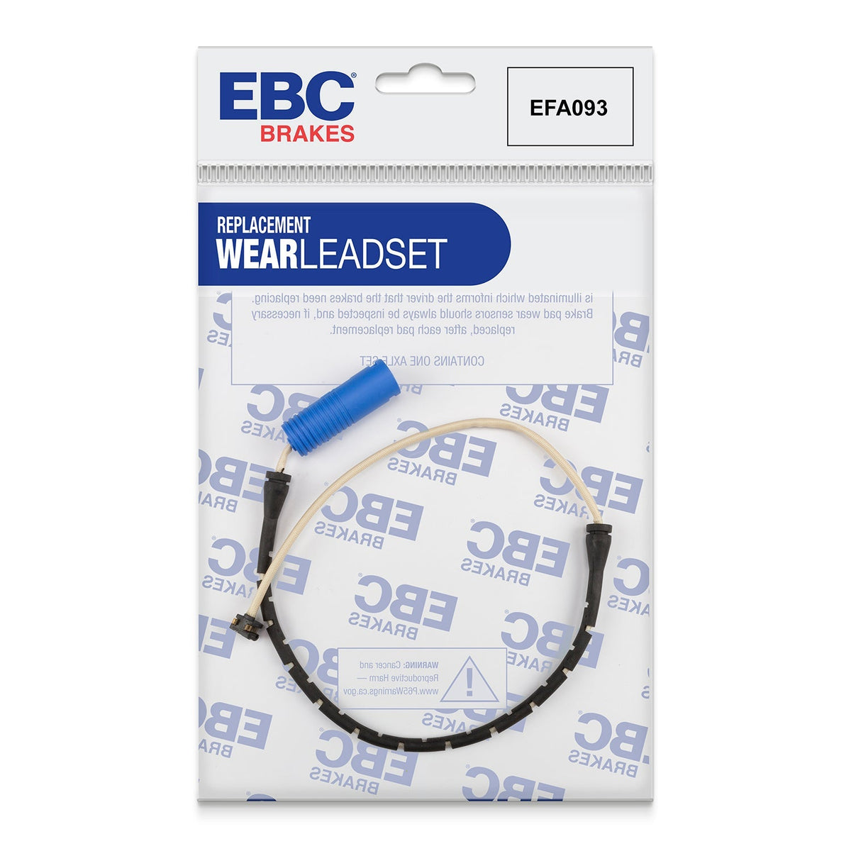 EBC EFA093 Brake Wear Sensor Lead for Redstuff, Greenstuff, Ultimax Pads