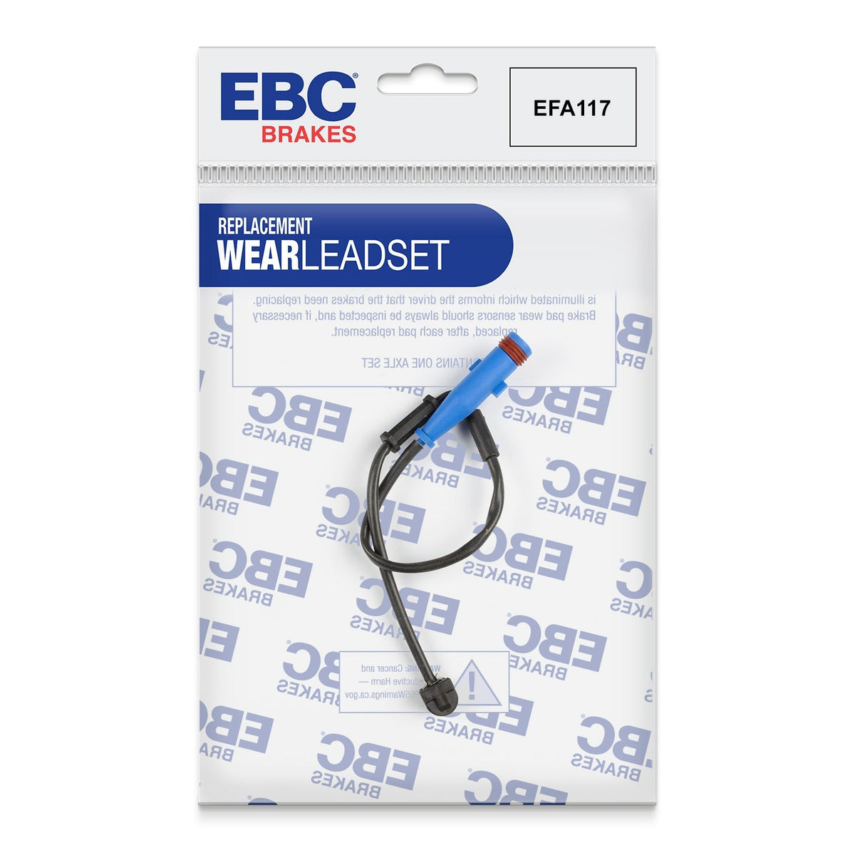 EFA117 Brake Wear Sensor Lead for EBC Redstuff, Greenstuff, Ultimax Pads