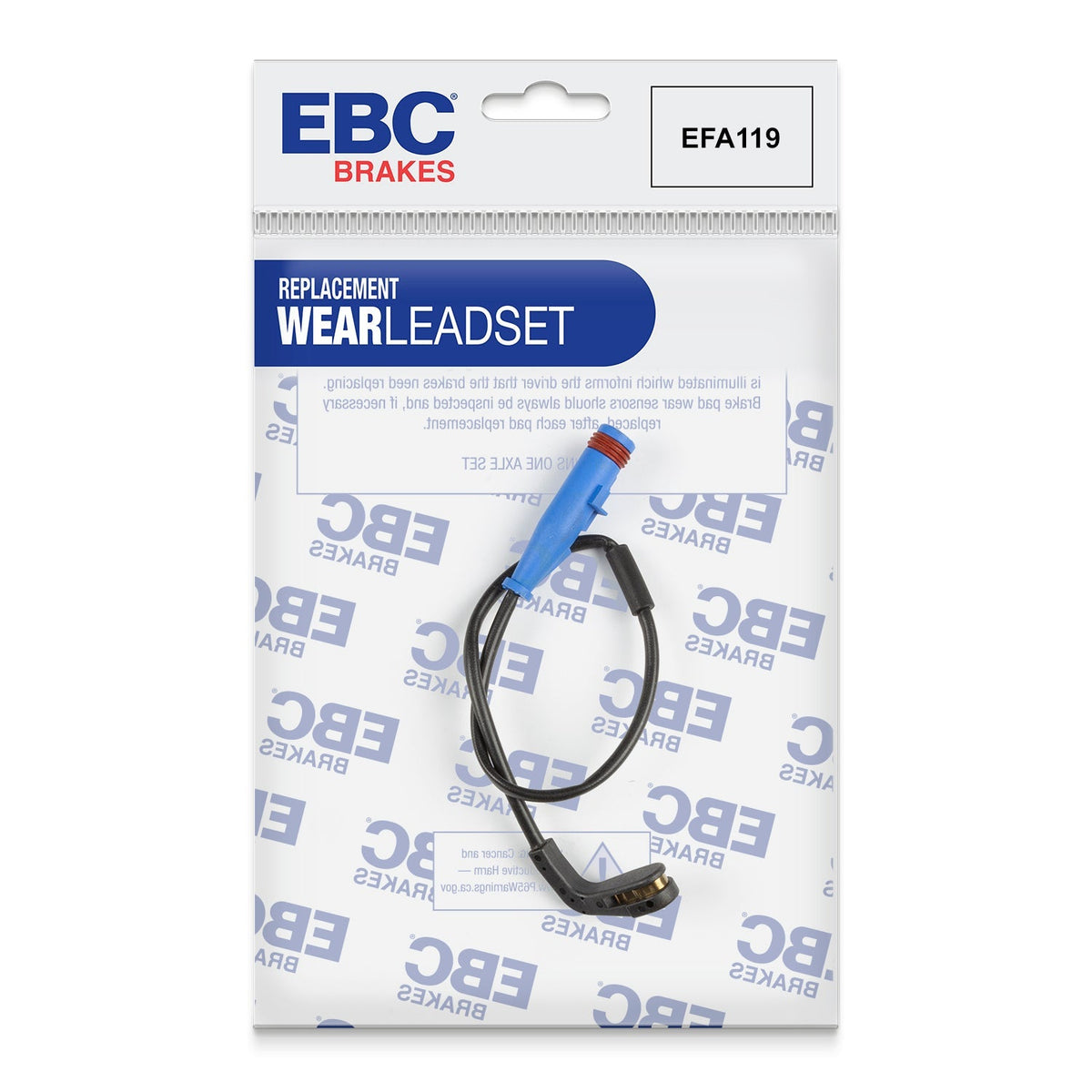 EBC EFA119 Brake Pad Wear Sensor Lead for EBC Greenstuff Redstuff Ultimax