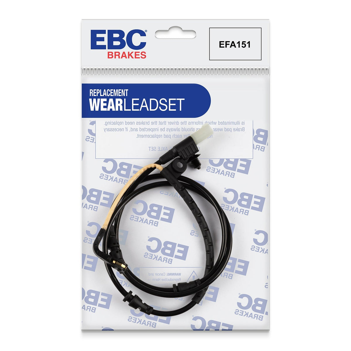 EFA151 Brake Wear Sensor Lead for EBC Greenstuff, Redstuff & Ultimax Pads