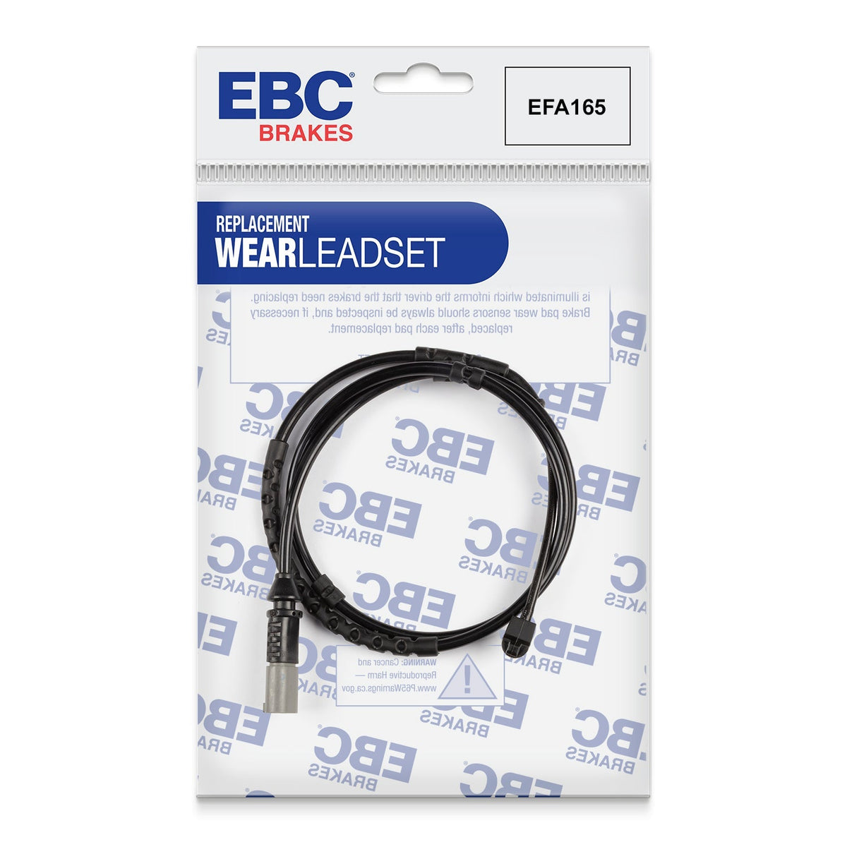 EFA165 Brake Wear Sensor Lead for EBC Redstuff, Greenstuff, Ultimax