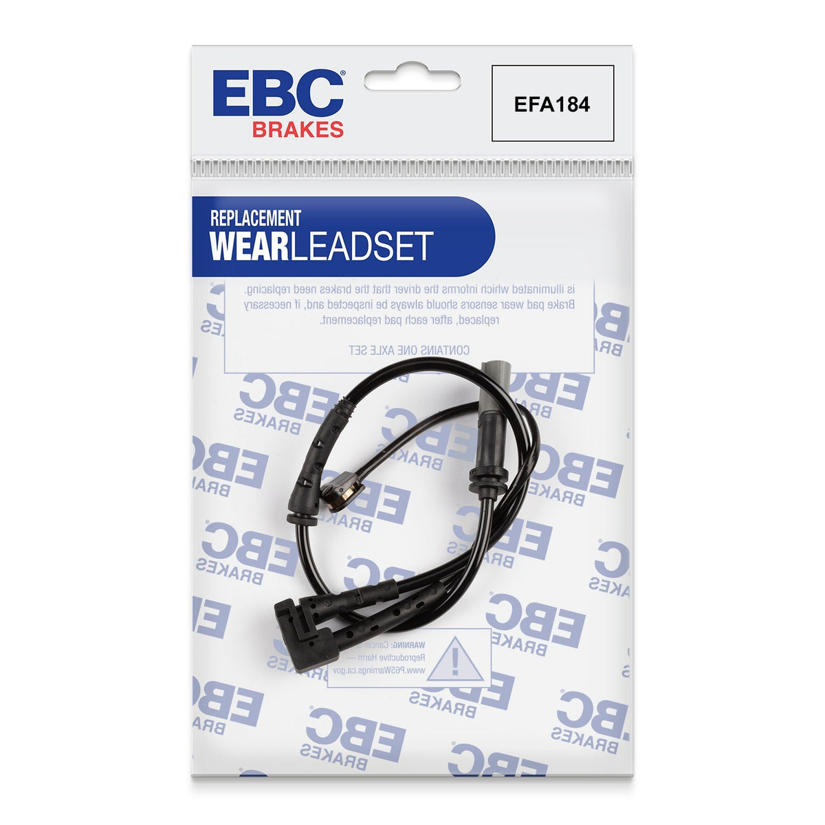 EBC Brake Wear Sensor Lead EFA184 for EBC Redstuff, Greenstuff, Ultimax