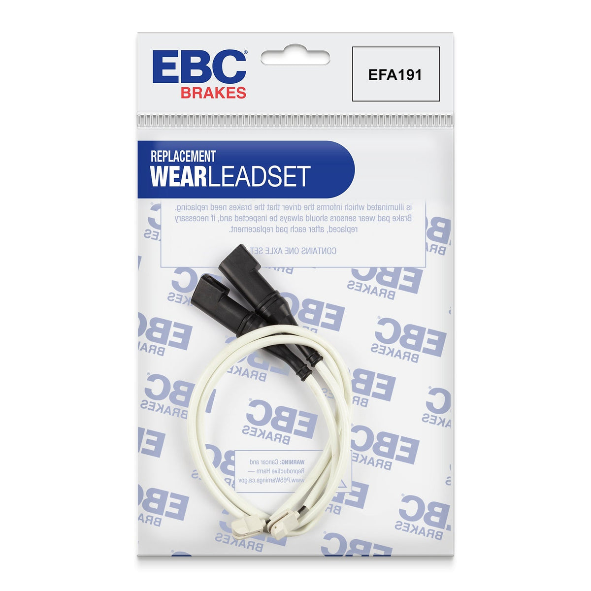 EBC EFA191 Brake Wear Sensor Lead for EBC Greenstuff, Redstuff, Ultimax
