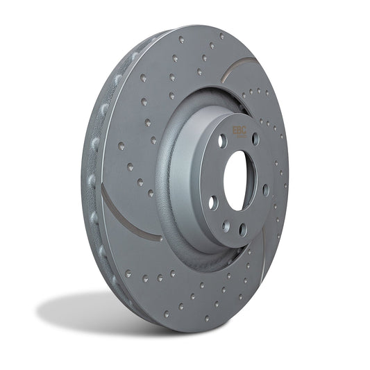 EBC GD1482 Slotted and Dimpled Brake Discs (Pair) for Subaru Impreza GD