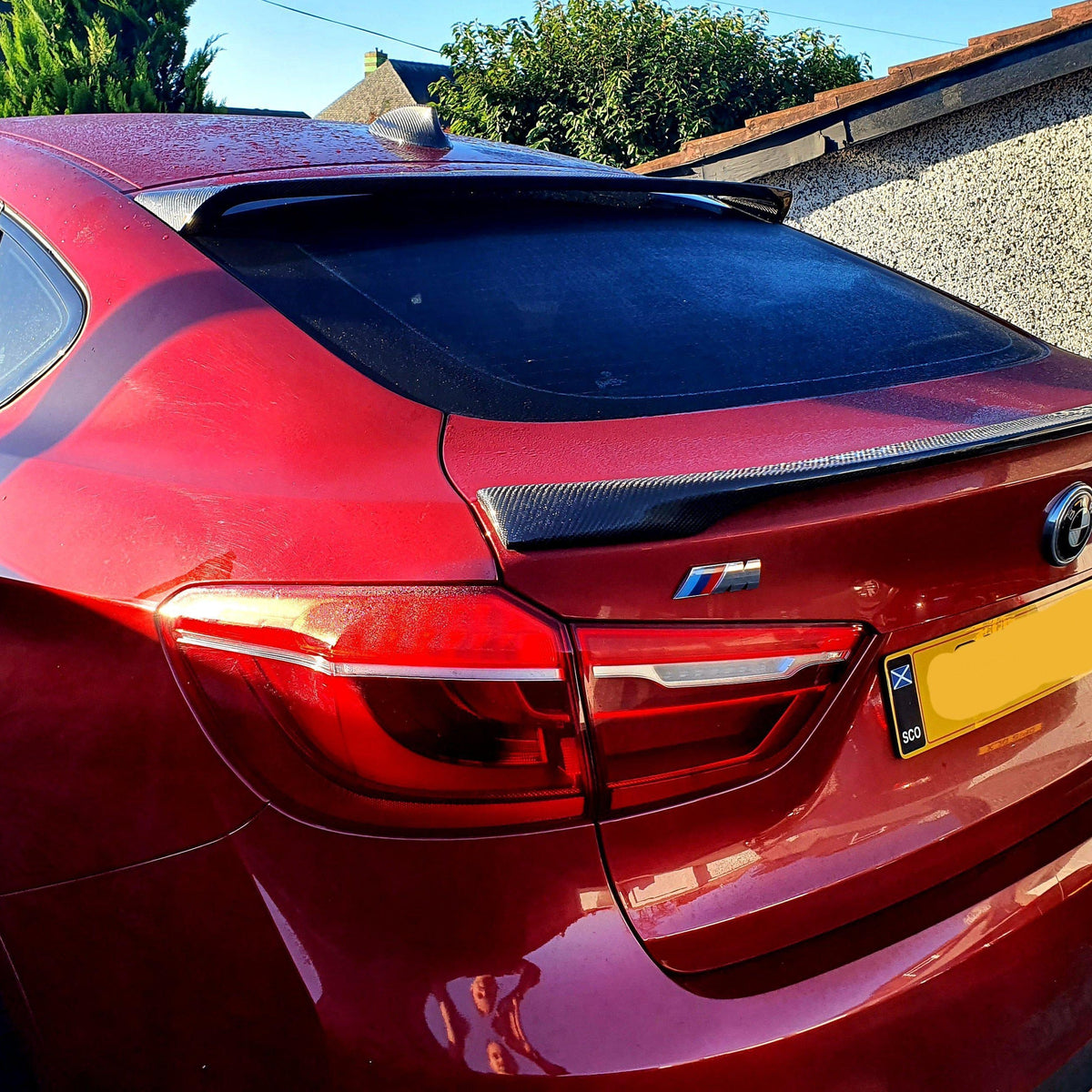 BMW F16 X6 & F86 X6M (2015-2018) H-Style Carbon Roof Spoiler