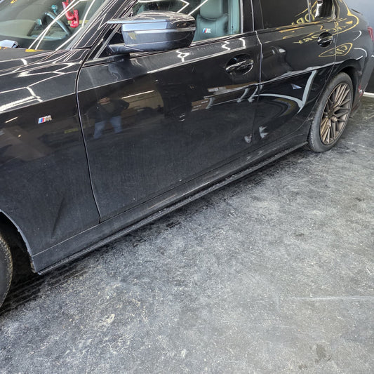 BMW G20 G21 M Sport side skirts, AC Style gloss black