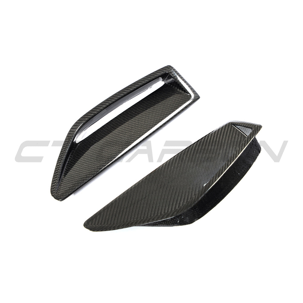 Audi RS6 C8 RS7 C8 Carbon Fibre Front Bumper Vent Trim CT-CF-VT-RS6C8