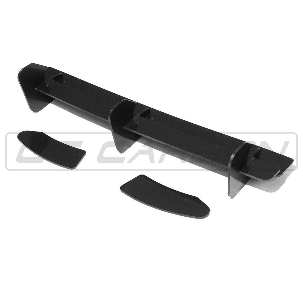 VW Golf R MK7.5 (2017-2020) Gloss Black Diffuser Extension