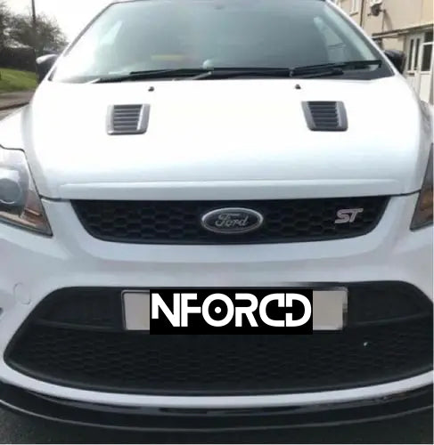 Ford Focus ST MK2 Facelift (ST225) front lip splitter & side skirts, gloss black ABS