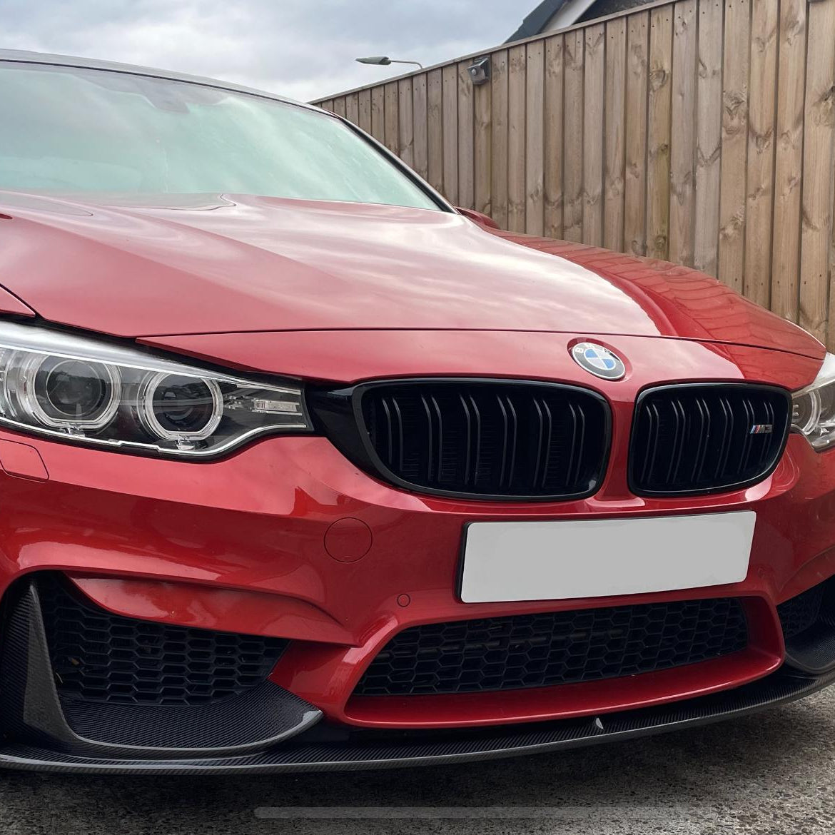 BMW F80 M3 F82 F83 M4 front splitter, carbon fibre, 2x2 twill