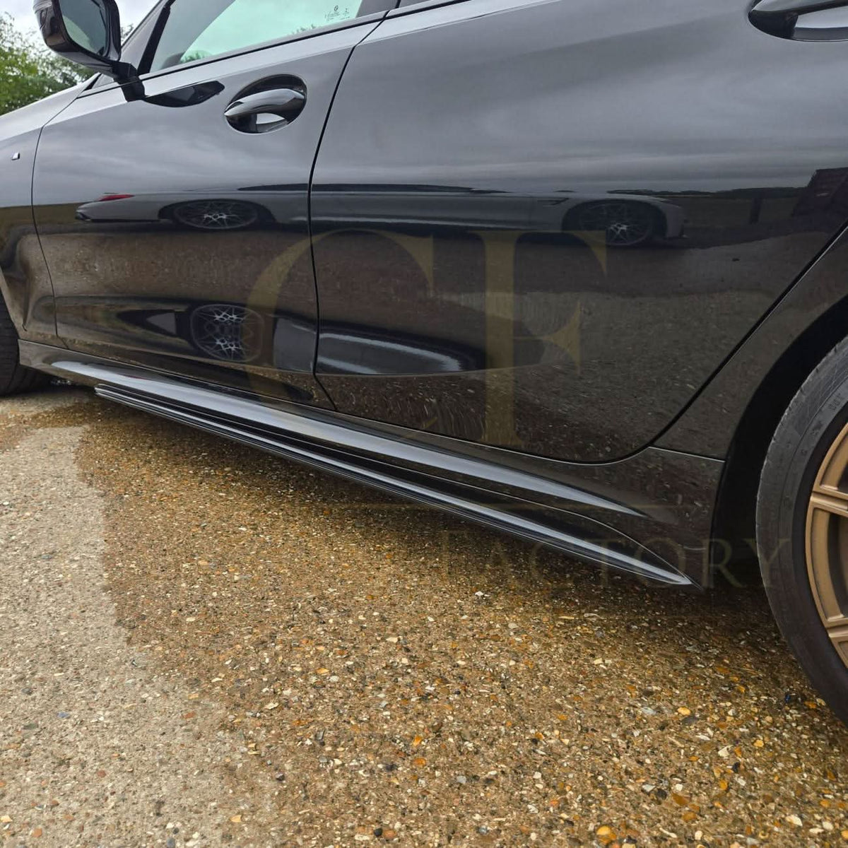 BMW G20 G21 M Sport Gloss Black Side Skirts