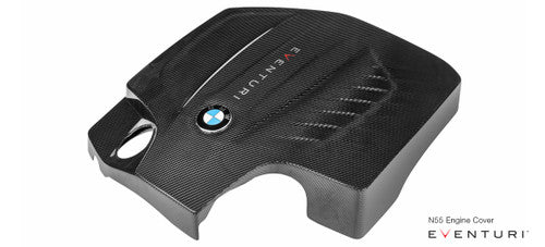 F87 M2 & N55 engine carbon fibre engine cover, Eventuri EV-N55-EC-BLK