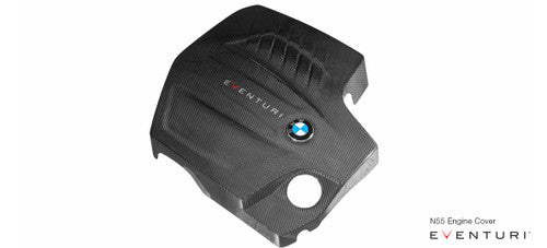 F87 M2 & N55 engine carbon fibre engine cover, Eventuri EV-N55-EC-BLK