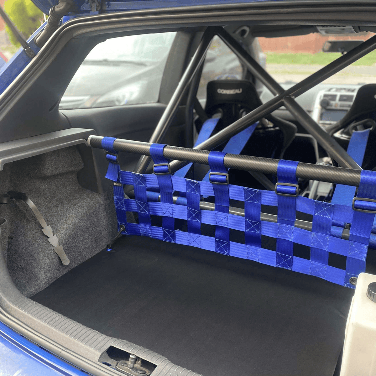 VW Polo 9N3 GTI strut bar and cargo net kit