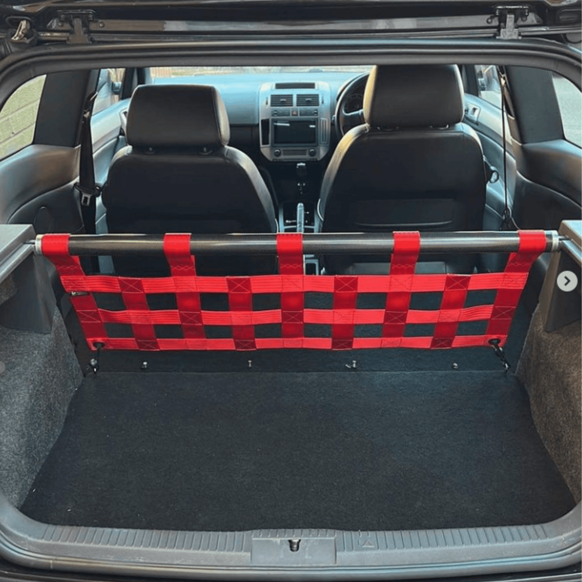 VW Polo 9N3 GTI strut bar and cargo net kit