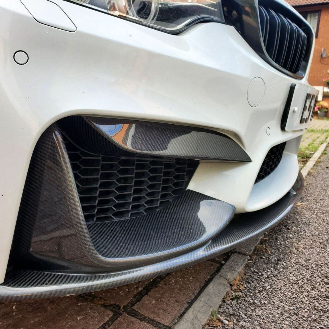 BMW F80 M3 F82 F83 M4 Carbon Fibre Front Bumper Trims
