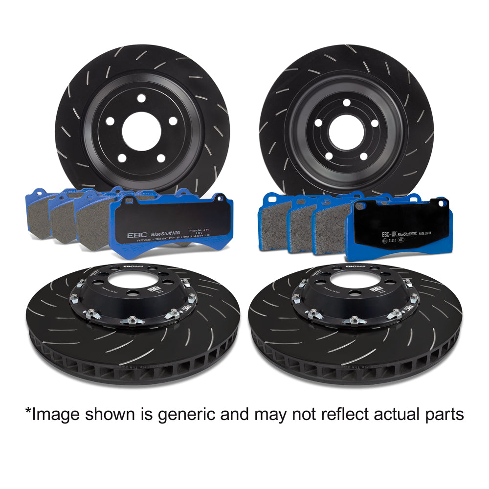 Best Aftermarket EBC RP-X Race Pads & 2-Piece Floating Disc Kit P2DK035RPX - Top Value Upgrade for UK Track Cars