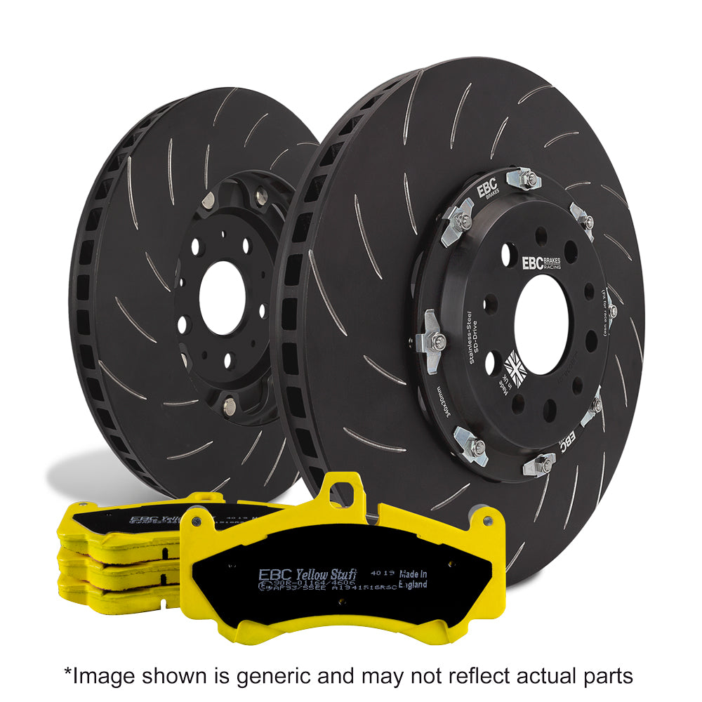 Best Aftermarket Brake Kit UK - EBC Yellowstuff Pads & 2pc Floating Discs (P2DK057Y) Front