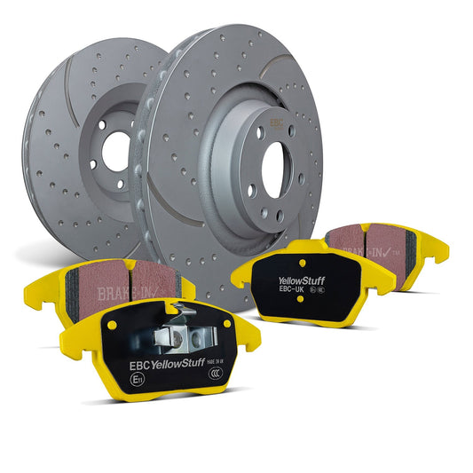 PD13KR351 EBC Yellowstuff & GD Dimpled Discs Brake Kit