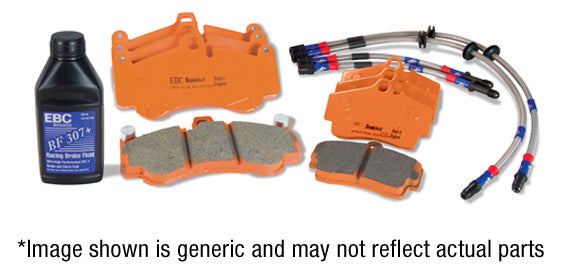 EBC PLK1093R Brake Kit with Yellowstuff Pads & Braided Lines