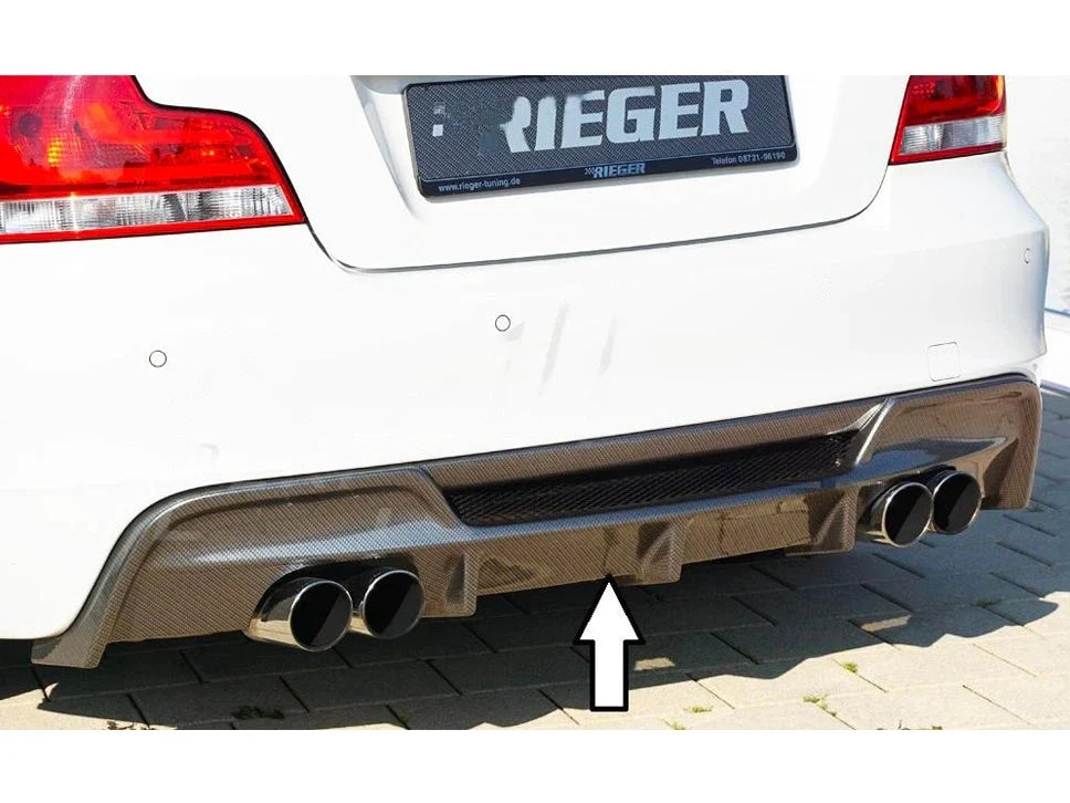 BMW E82 E88 M-Technic Rear Quad Diffuser, Rieger 00099135