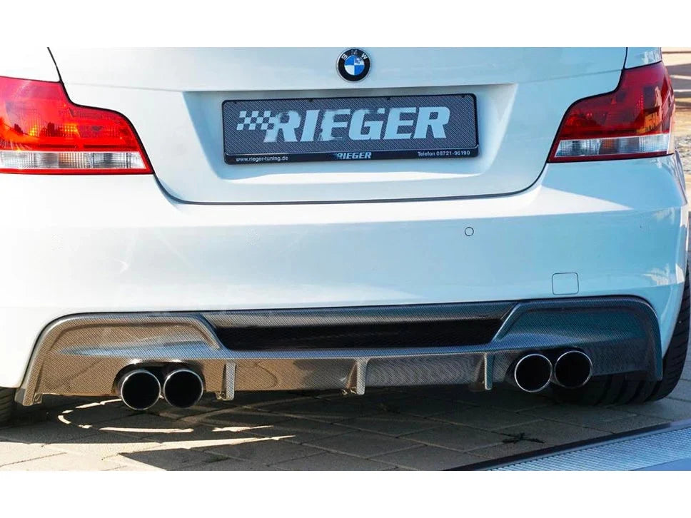 BMW E82 E88 M-Technic Rear Quad Diffuser, Rieger 00099135
