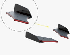 Audi S3 Sportback 8Y Facelift Rear Side Splitters + Flaps - Maxton Street Pro